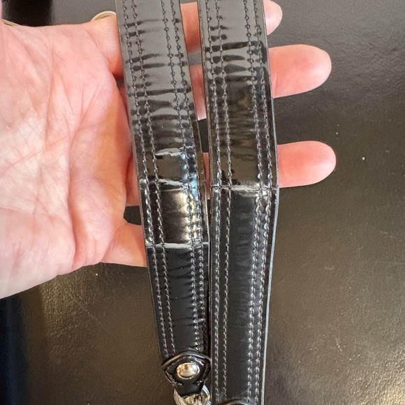 COACH POPPY LIQUID GLASS PURSE - BLACK CHAIN SHOULDER CROSS BODY HANDBAG - Picture 13 of 15